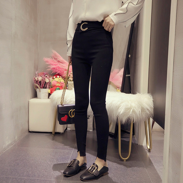 Γυναικείο κολάν με υψηλή μέση  και πόρπη