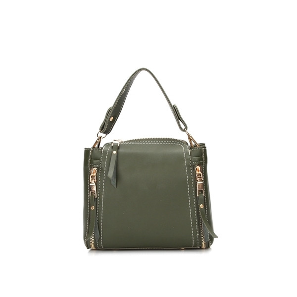 Καθημερινή μικρή γυναικεία τσάντα με φερμουάρ στον ώμο σε διάφορα χρώματα