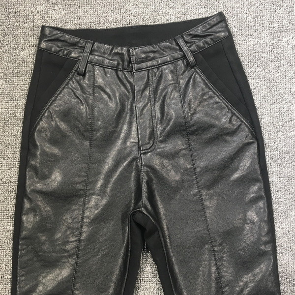 Jambiere dama cu fermoar si buzunare din piele ecologica