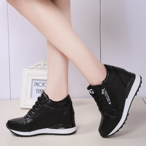 Adidasi de dama cu platforma interna in doua culori