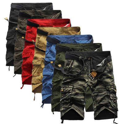 Къси мъжки шорти със странични джобове,подходящи за ежедневие в различни цветове