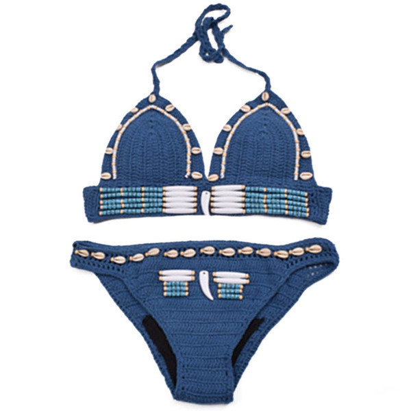 Γυναικείο μαγιο με μπλε ναυτική διακόσμηση