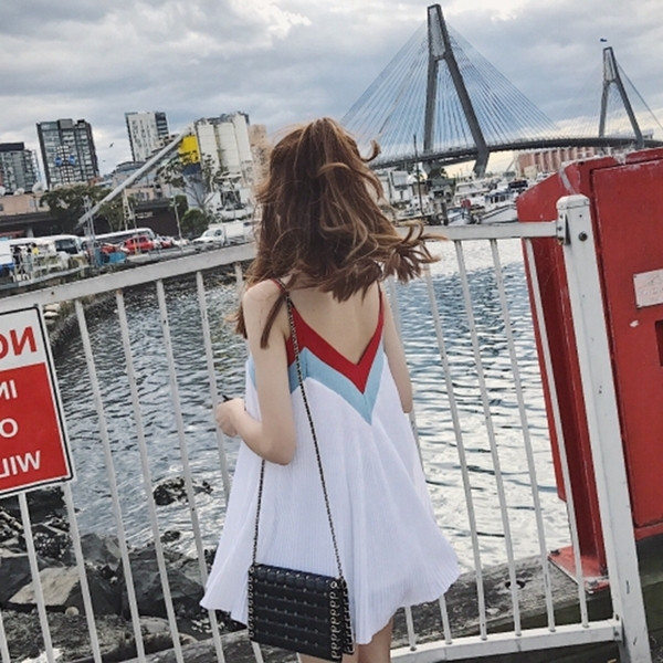 Γυναικείο καλοκαιρινό φόρεμα με ιμάντες και επένδυση