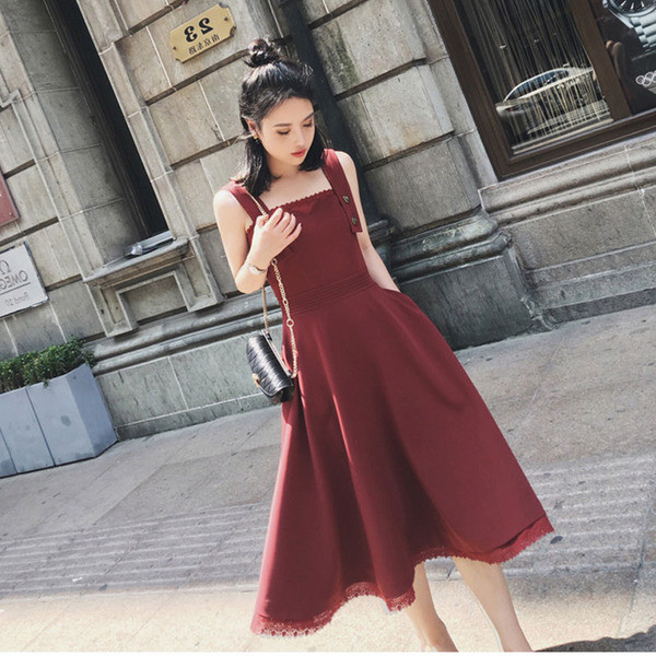 Γυναικέιο μακρύ φόρεμα με ιμάντες σε δύο χρώματα