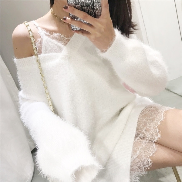 Rochie de dama in model pufos cu dantela