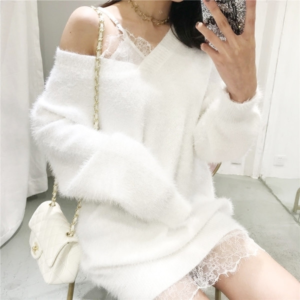 Rochie de dama in model pufos cu dantela