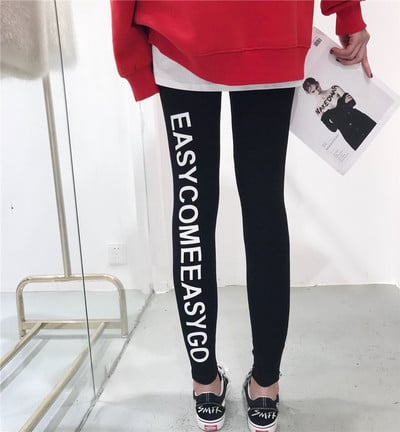 Elasztikus női leggings felirattal