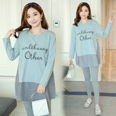 Set zilnic de bluză și jambiere pentru gravide în diferite culori