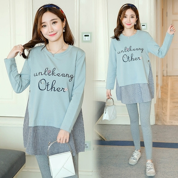 Set zilnic de bluză și jambiere pentru gravide în diferite culori