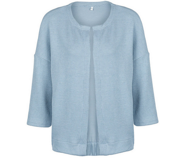 Γυναικείο μπουφάν με κολάρο σε σχήμα Ο σε δύο χρώματα