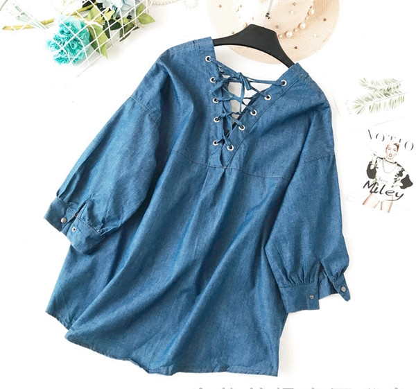 Γυναικεία πουκάμισο τζιν με πολλά χρώματα