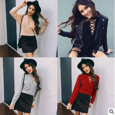 Γυναικεία πλέκτή μπλούζα σε διάφορα χρώματα