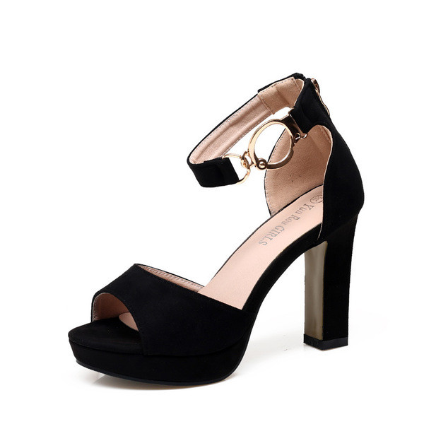 Sandale elegante de damă cu toc în două culori