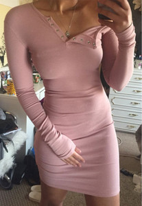 Rochie de dama sport-casual cu decolteu reglabil in mai multe culori