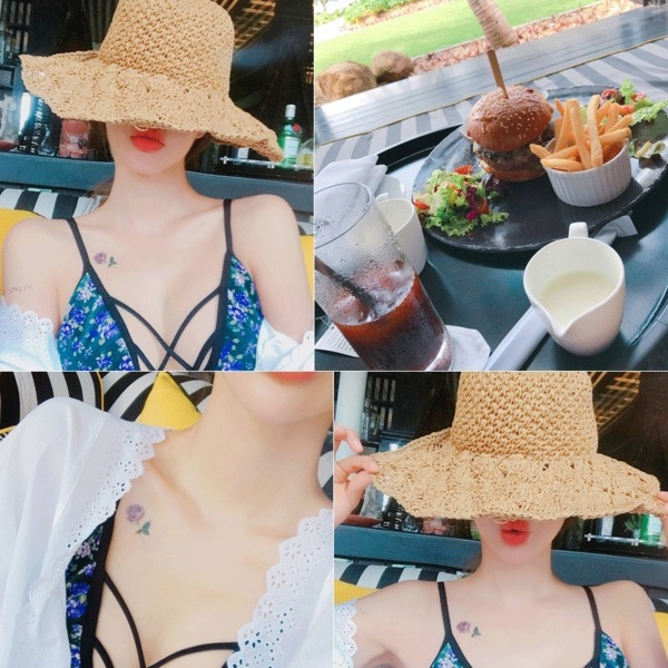 Ψάτινο γυναικείο καπέλο της παραλίας