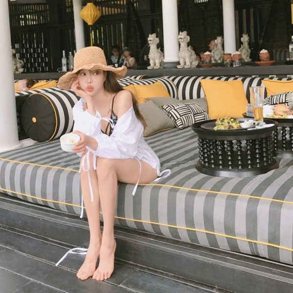 Ψάτινο γυναικείο καπέλο της παραλίας