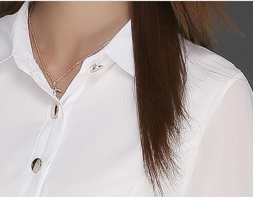 Κομψό γυναικείο φόρεμα με κουμπιά και ζώνη με ντεκολτέ σε σχήμα V με κολάρο σε δύο χρώματα