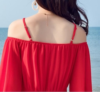 Rochie de vara dama cu umerii cazuti