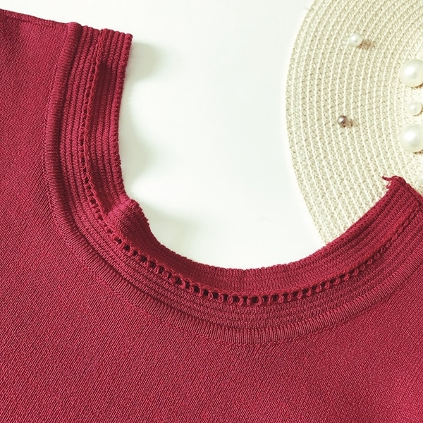 Καθημερινό γυναικείο φόρεμα σε κόκκινο χρώμα