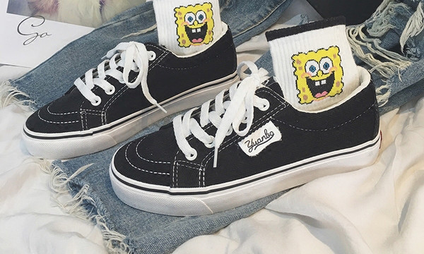 Casual  καθημερινά γυναικεία πάνινα παπούτσια με επίπεδη σόλα σε διάφορα χρώματα