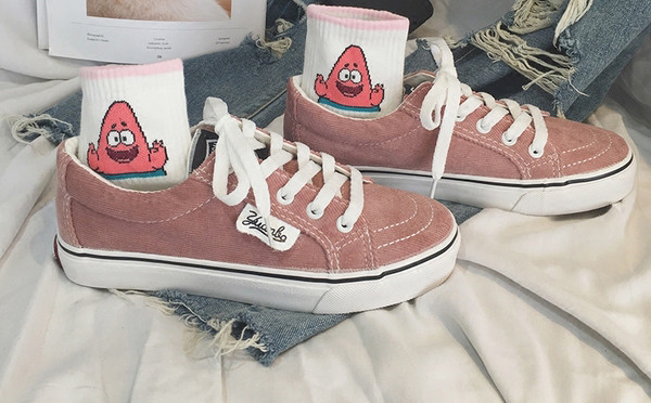 Casual  καθημερινά γυναικεία πάνινα παπούτσια με επίπεδη σόλα σε διάφορα χρώματα