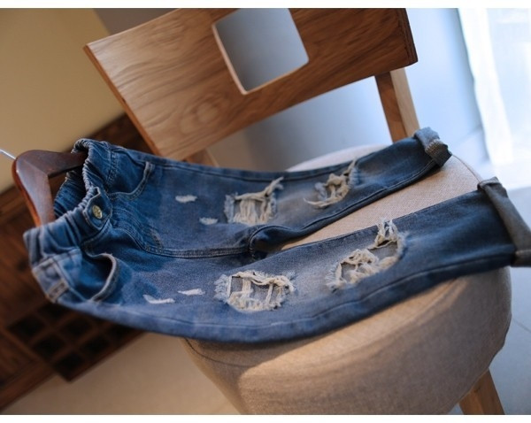 Tavaszi-őszi farmer egy fiúnak foltokkal