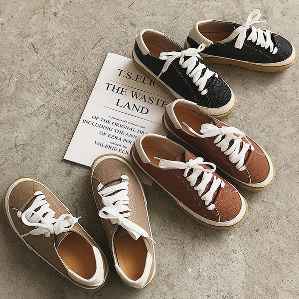 Κομψά casual γυναικεία παπούτσια από οικολογικό δέρμα σε τρία χρώματα