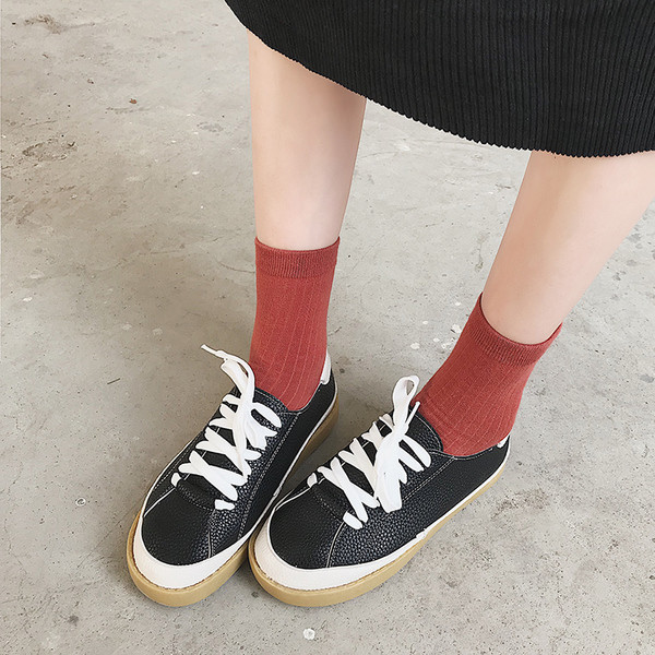 Κομψά casual γυναικεία παπούτσια από οικολογικό δέρμα σε τρία χρώματα