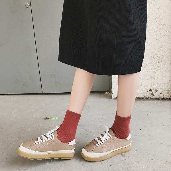 Κομψά casual γυναικεία παπούτσια από οικολογικό δέρμα σε τρία χρώματα