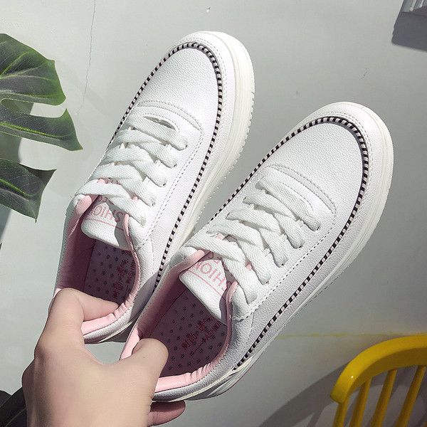 Αθλητικά casual γυναικέια αθλητικά παπούτσια σε πράσινο, μαύρο και ροζ χρώμα