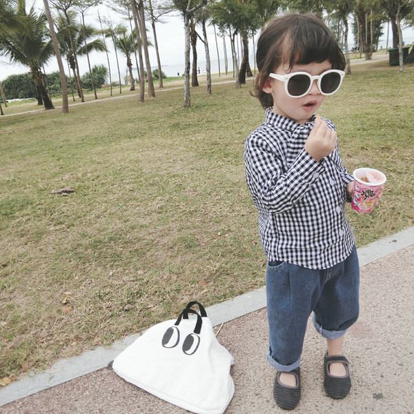 Κομψό παιδικό πουκάμισο για κορίτσια με κορδέλα