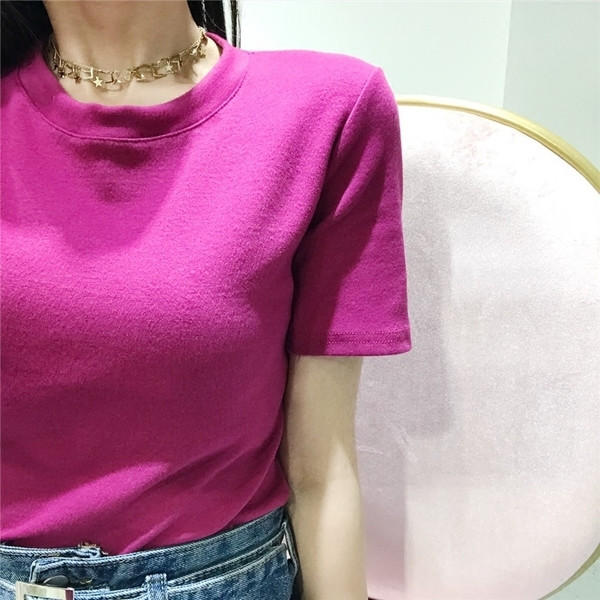 Καθημερινή γυναικεία μπλούζα με κοντό μανίκι σε τρία χρώματα