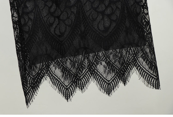 Αθλητική-κομψή γυναικεία φούστα long lμε υψηλή μέση και δαντέλα σε διάφορα χρώματα