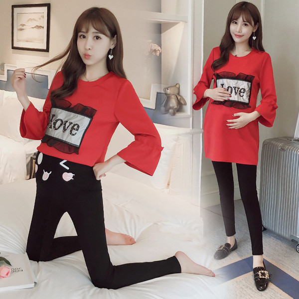 Női leggings terhes nőknek fekete és szürke színben, különféle felhasználási területeken