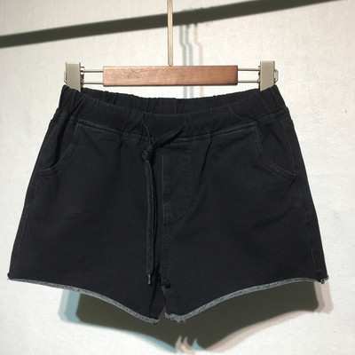 Pantaloni scurti dama sport-casual cu cravate si buzunare in doua culori