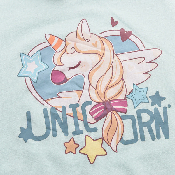 Γυναικεία μπλούζα με έγχρωμη εκτύπωση και μανίκια με κορδέλα