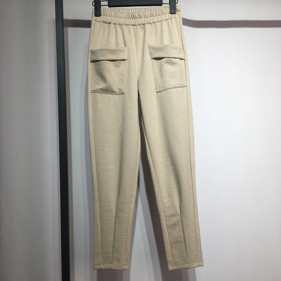 Pantaloni simpli de dama, potriviti pentru utilizarea de zi cu zi cu buzunare in mai multe culori