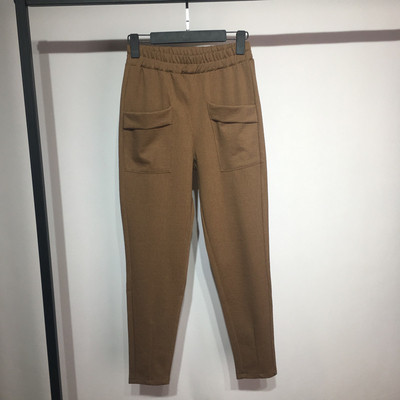 Pantaloni simpli de dama, potriviti pentru utilizarea de zi cu zi cu buzunare in mai multe culori