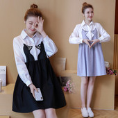 Rochie sportiva si eleganta pentru gravide in doua culori