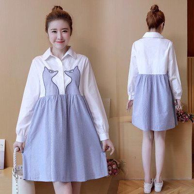 Rochie sportiva si eleganta pentru gravide in doua culori