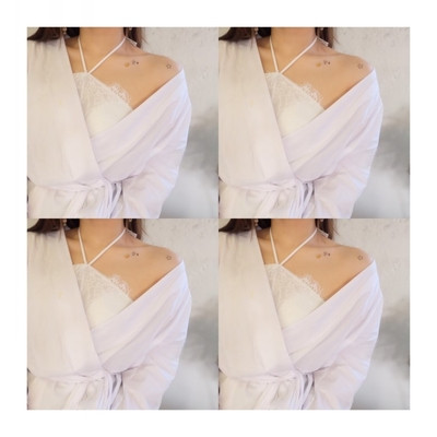 Bustiera de dama eleganta din dantela in alb si negru