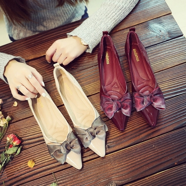 Mocasini de dama cu panglica in doua culori