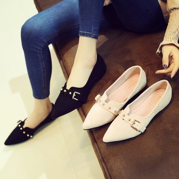 Mocasini de dama cu curea in doua culori