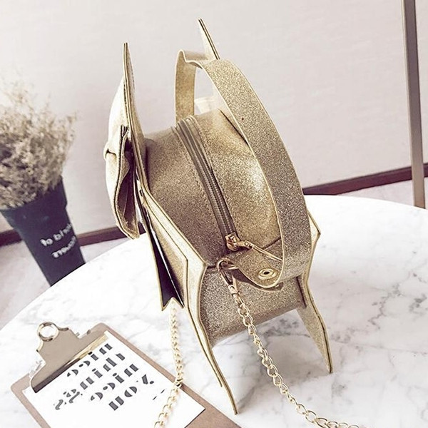 Geanta eleganta in forma de stea cu panglica