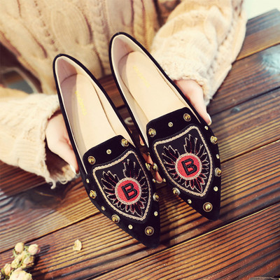 Mocasini de dama cu body colorati si decor metalic