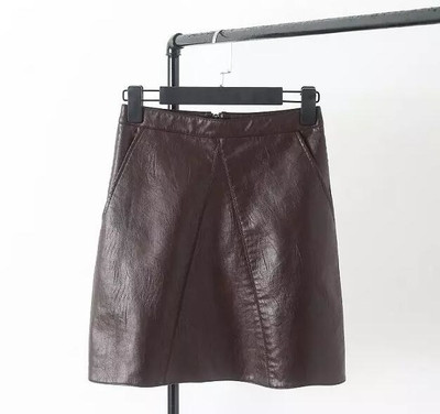 Fusta de dama simpla intr-un model larg din piele ecologica, in diferite culori