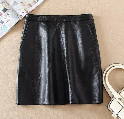 Fusta de dama simpla intr-un model larg din piele ecologica, in diferite culori