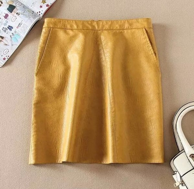 Fusta de dama simpla intr-un model larg din piele ecologica, in diferite culori