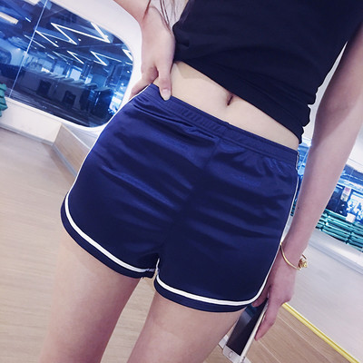 Pantaloni scurti sport de dama cu talie inalta