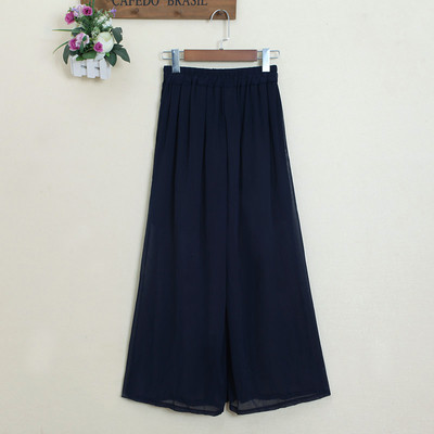 Pantaloni largi de dama cu captuseala in mai multe culori